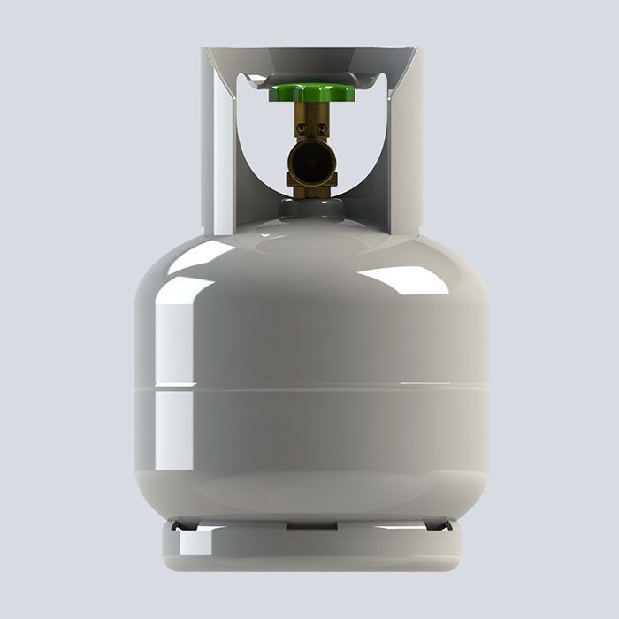 2kg LGP Gas Cylinder/Propane Gas Bottle (4.9L),DOT-4BA